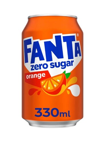 Fanta orange zero sugar - zero, (24